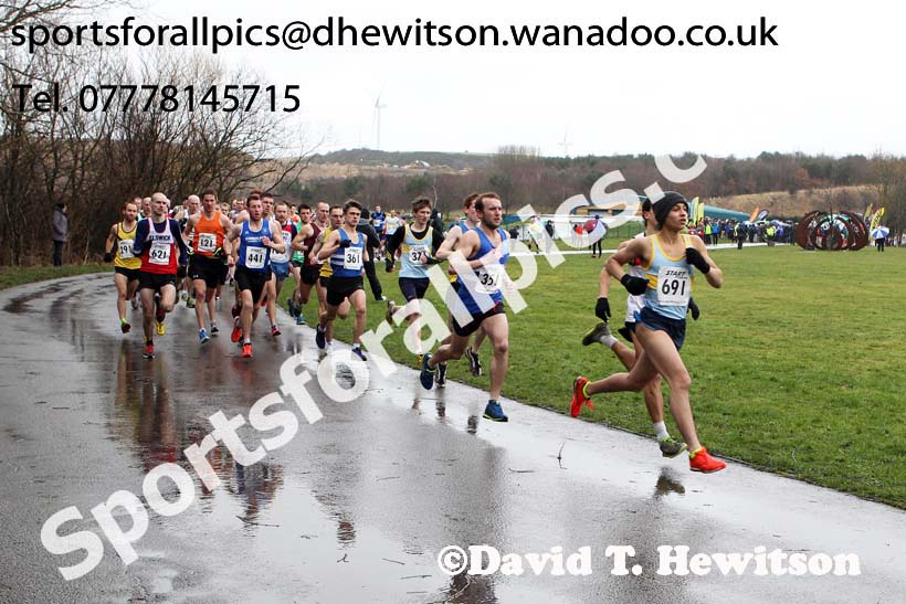 Start of the senior mens Royal Signals Relays, Hetton. Photo: David T. Hewitson/Sports for All Pics